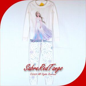 NWT Hanna Andersson Organic Long Johns Pajamas Disney Frozen Elsa 110 5